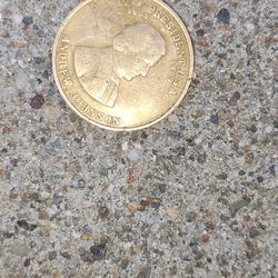 Andrew Johnson 17th President Bronze Coin