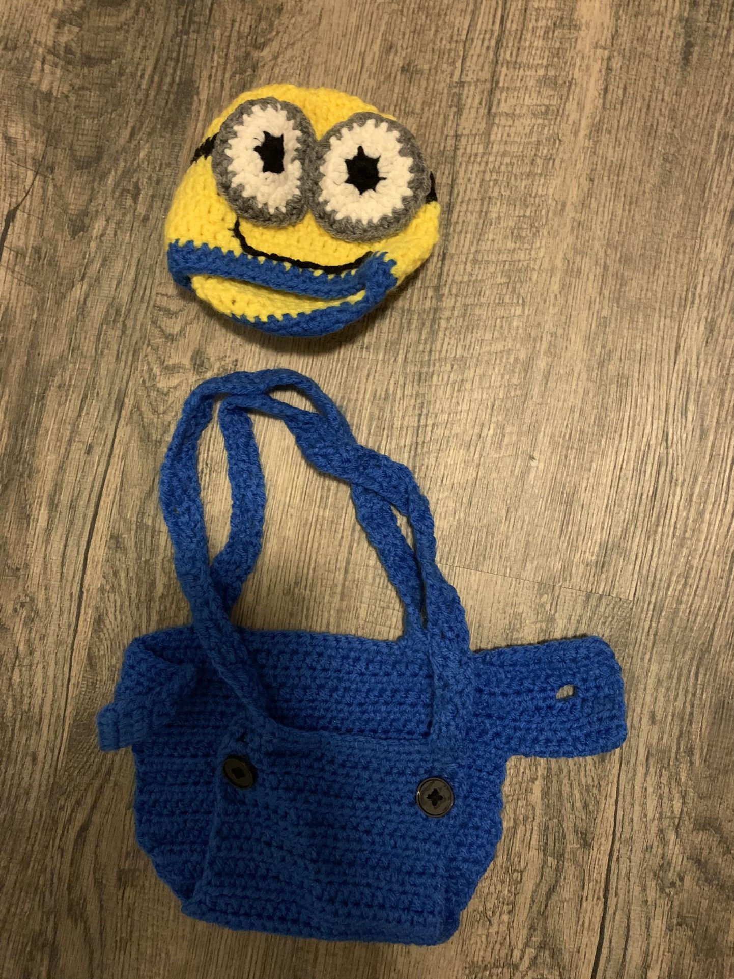 Knitted Minions Baby Outfit 