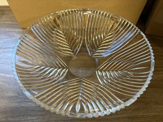 13” Bohemia Czech Republic Crystal Bowl