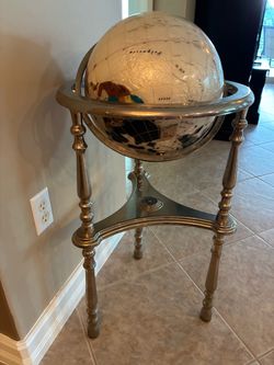 Mother of Pearl World Globe