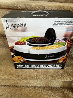 Taco serving set (heated)
