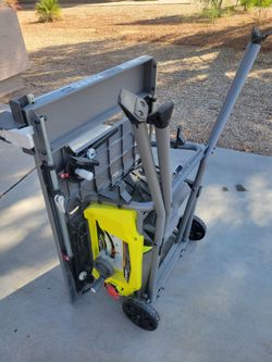 Ryobi portable table saw, almost new!