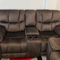 Barcelona Brown Fabric Reclining Sofa/Loveseat Sets---$1099---Unreal Pricing!!!