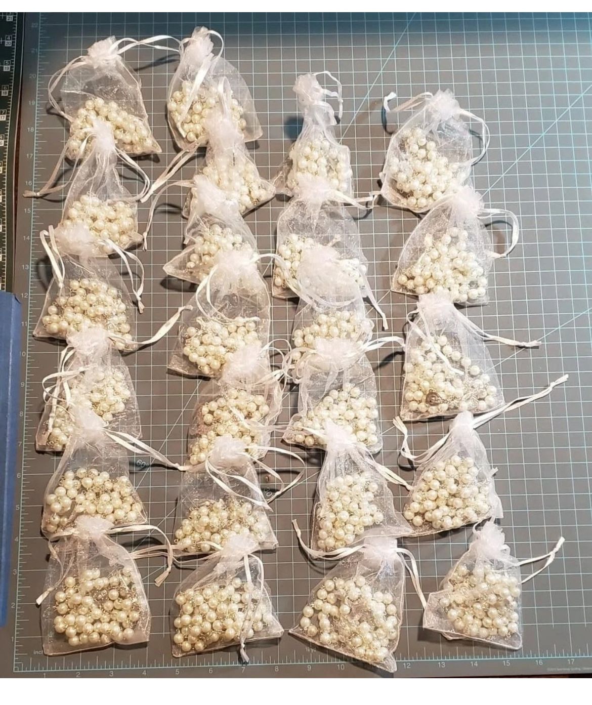 100 X Wholesale Bulk White Faux Pearl Rosaries Wedding, Religious Favor/Bap
