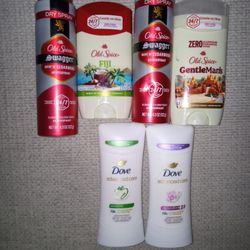 OLD SPICE AND DOVE DEODORANT 