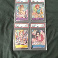 One Piece Illustration Box Promo Cards Vol 1 & 2 PSA 10 Sequential Set