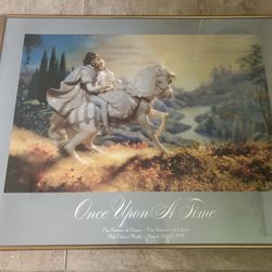 The Fantasy Of Disney LLADRO  “Once upon a Time” SIGNED Framed Poster  3/12/1993