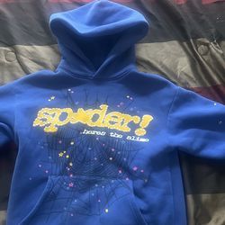 Blue spider hoodie
