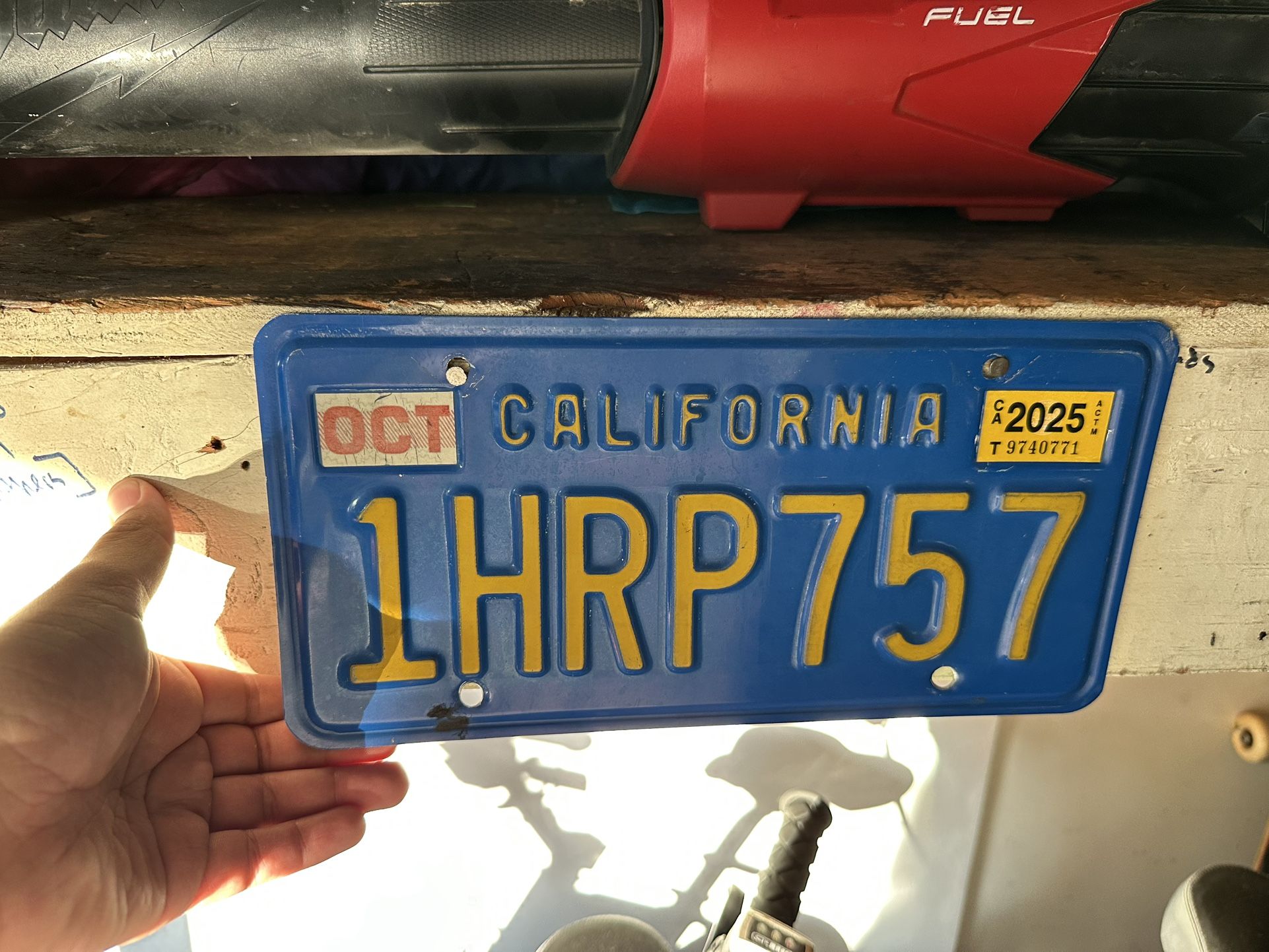 Vintage California License Plate (80’s)