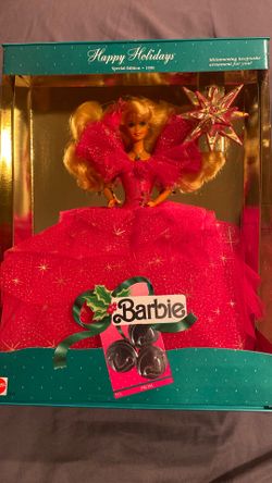 Barbie Happy Holidays Vintage Mattel 12" Special Edition Doll Sealed 1990