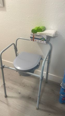 Commode and supplies