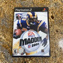 Madden NFL 2003 (Sony PlayStation 2, 2002) PS2  Complete