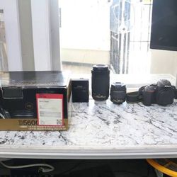 Nikon D5600 Camera with 18-55mm & 70-300mm Lens Kit - Pre-Owned