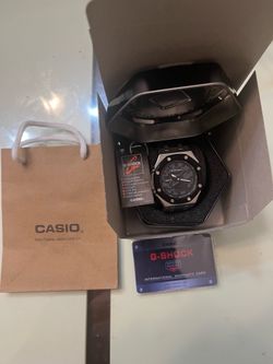 Black camo g shock watch