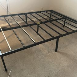 Full size bed frame. Metal.