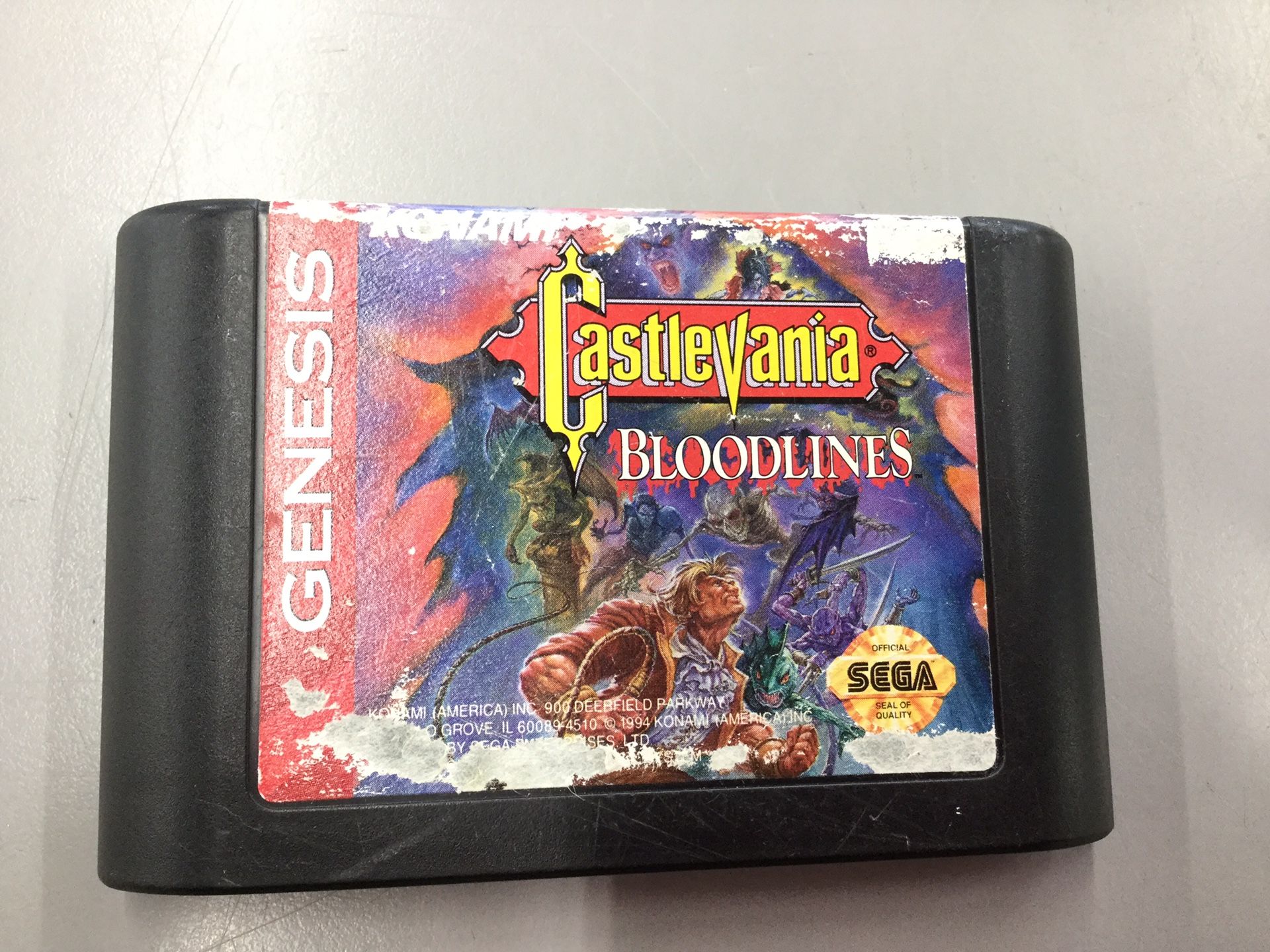 Sega Genesis Castlevania Bloodlines by Konami (Game Cartridge Only)