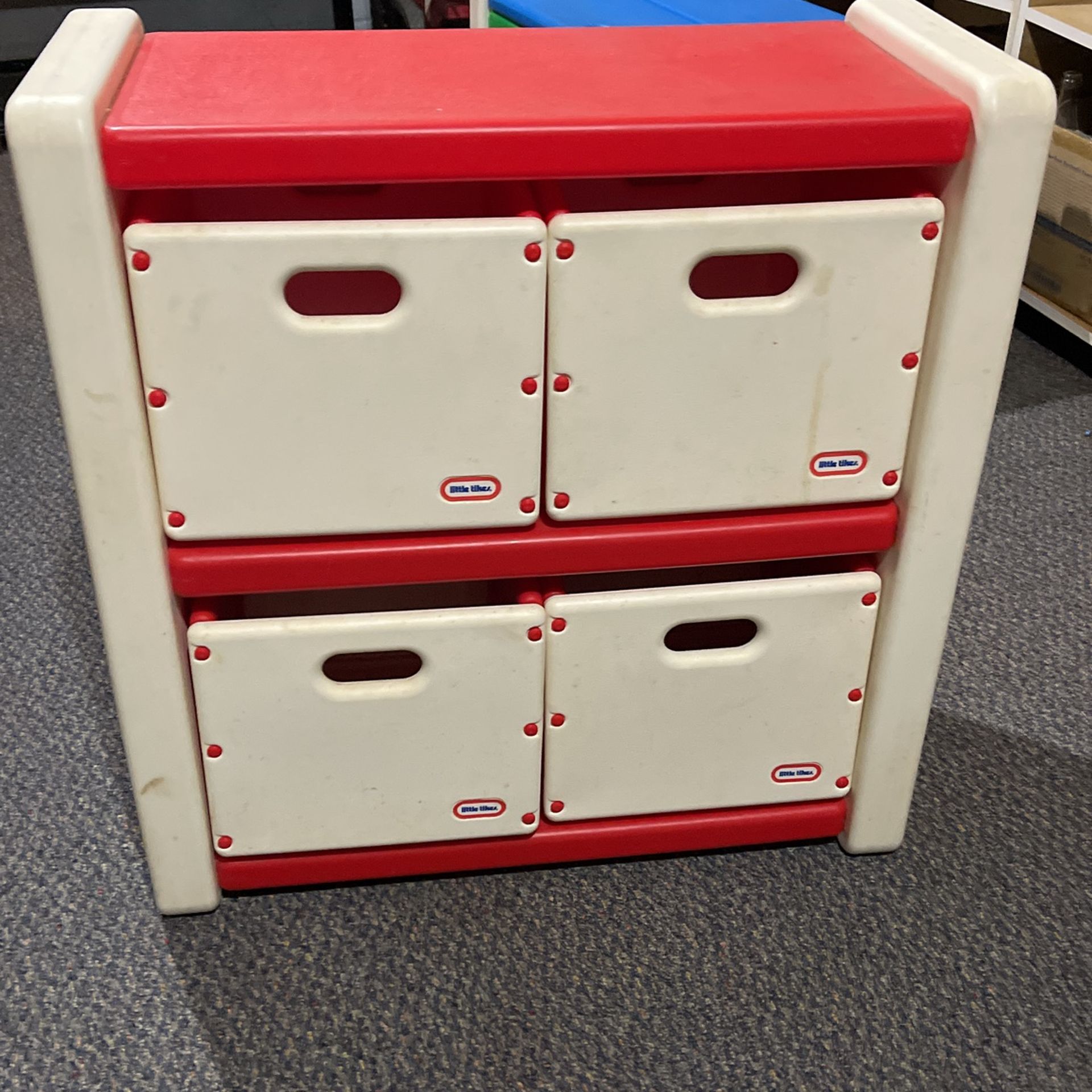 2 Vintage Little Tykes Toy Storage Unit