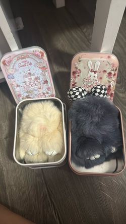 Lulu Bunny Plush in Decorative Tin Box