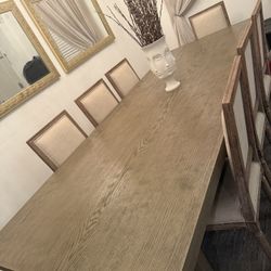 Restoration Hardware Dinning Table Plus 8 Chairs 
