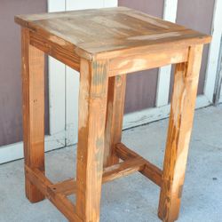 Rustic Cocktail Height Farm Table
