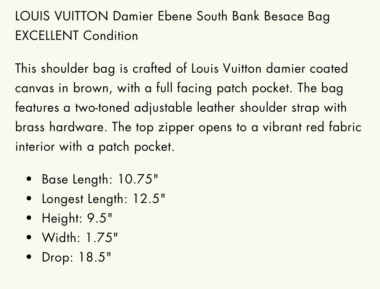 Louis Vuitton South Bank Besace for Sale in Gilbert, AZ - OfferUp