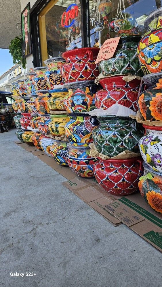 💥Large Talavera Pot 💥🪴Talavera & Clay Pottery 12031 Firestone Blvd Norwalk CA Open Every Day From 9am To 7pm