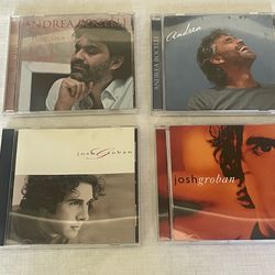 Lot of 4 CDs. 2 Josh Groban & 2 Andrea Bocelli