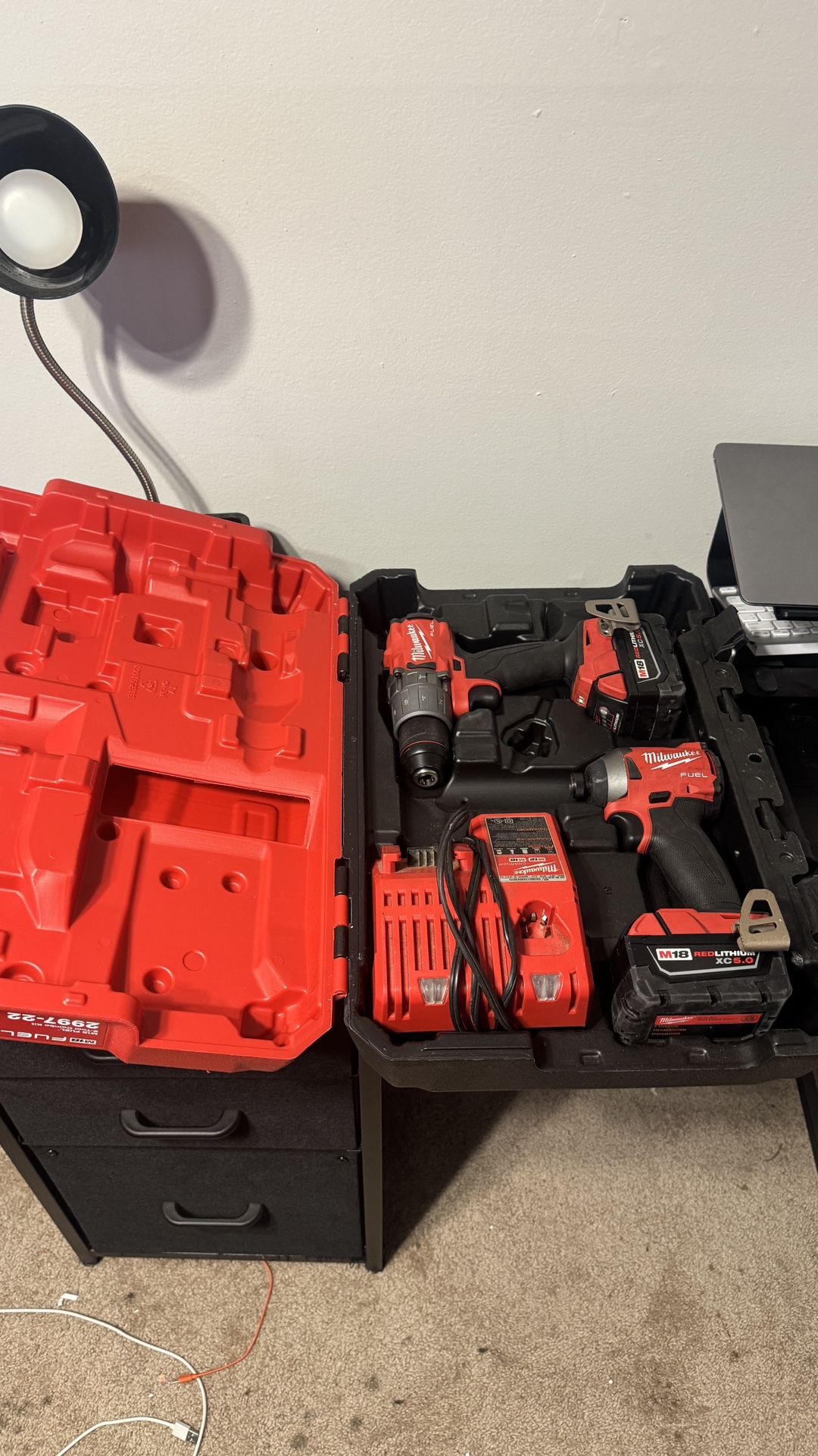 Milwaukee 2997-22 M18 FUEL 18V Drill & Impact Driver Combo Kit With 2 Batteries