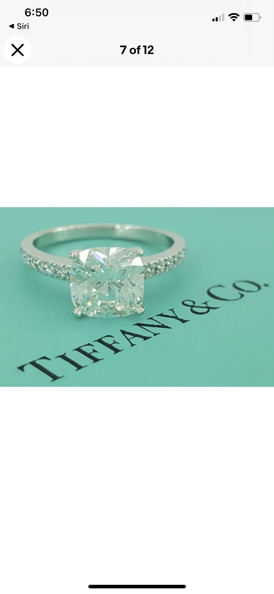 Authentic Tiffany Novo Diamond Engagement Ring 1.38 Carats