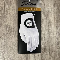 **BRAND NEW** Titleist Golf MLH Players Glove, Hand Orientation Left, Size XXL, Color White
