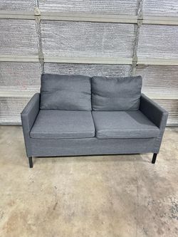 51" W Loveseat Sofa, Modern Love Seat Couches for Living Room, Bedroom, Apartment, Office, With Removable Cover