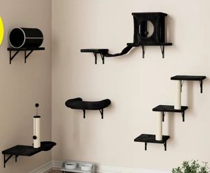 Nunu Lab 8 Gray Playful Cat Shelves