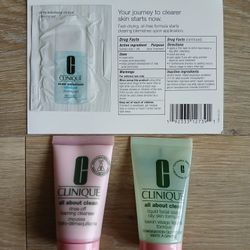3 NEW Clinique Face All About Clean Cleanser 
