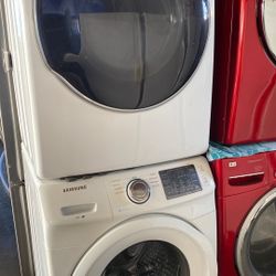 SAMSUNG SET WASHER AND GAS DRYER