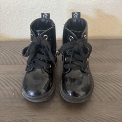 Toddler Black Shimmer Boots 