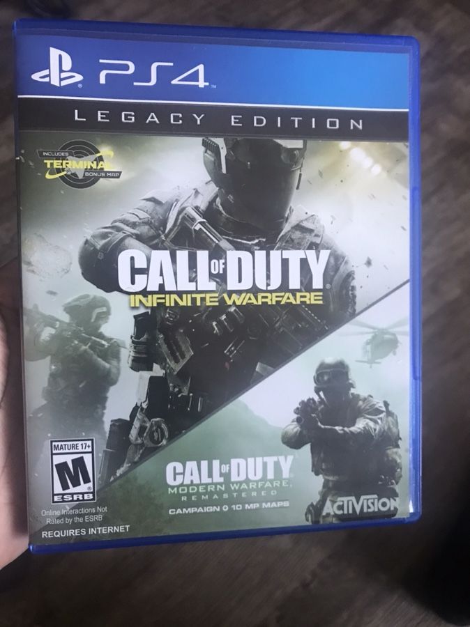 Two games.... Call of duty infinite warfare and Call of duty modern warfare remastered