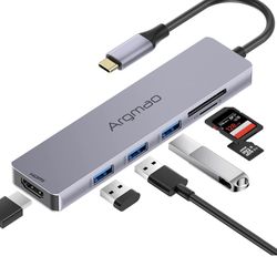 6 In 1 USB -C Adapter, Good For Mac Of Microsoft 