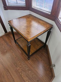Wooden table with nice natural finish