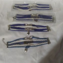4 UK And 2 UL Leather Bracelets