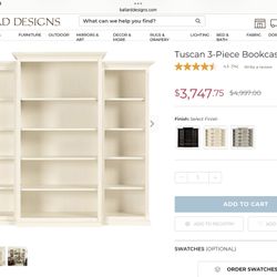 Ballard design Tuscan Bookshelves