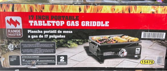 Range Master 17-Inch Portable Tabletop Gas Griddle