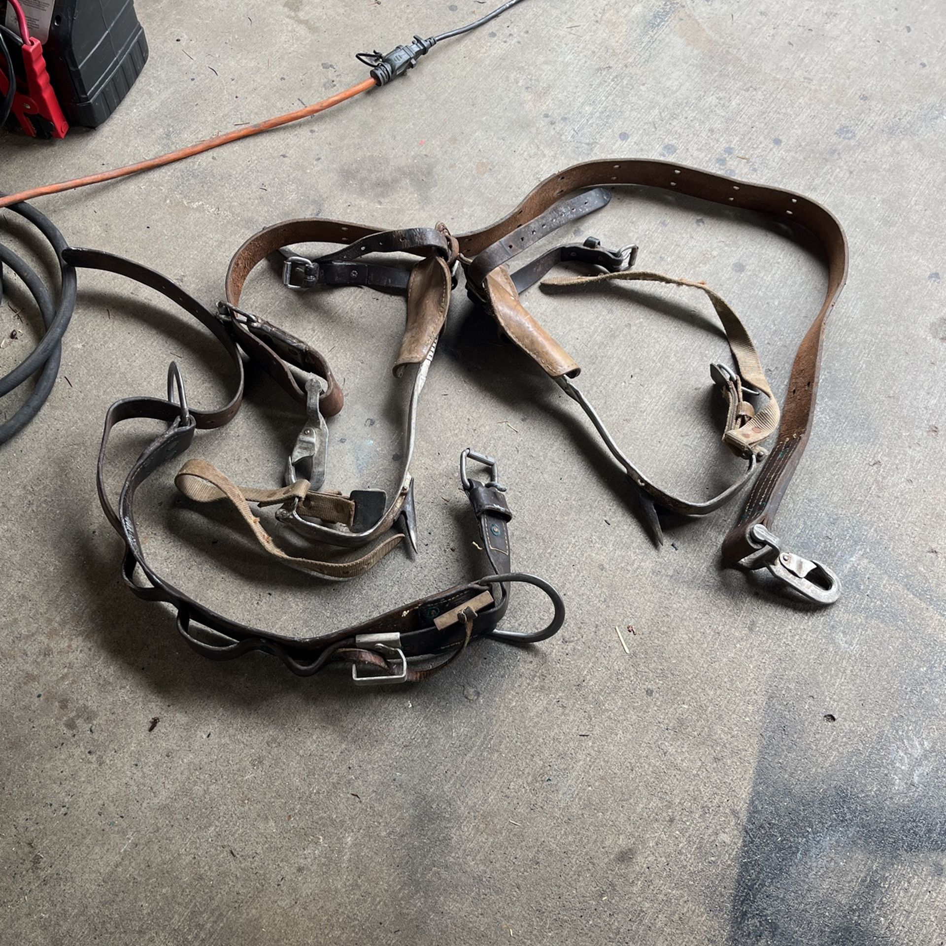 Vintage Pole Climbing Gear