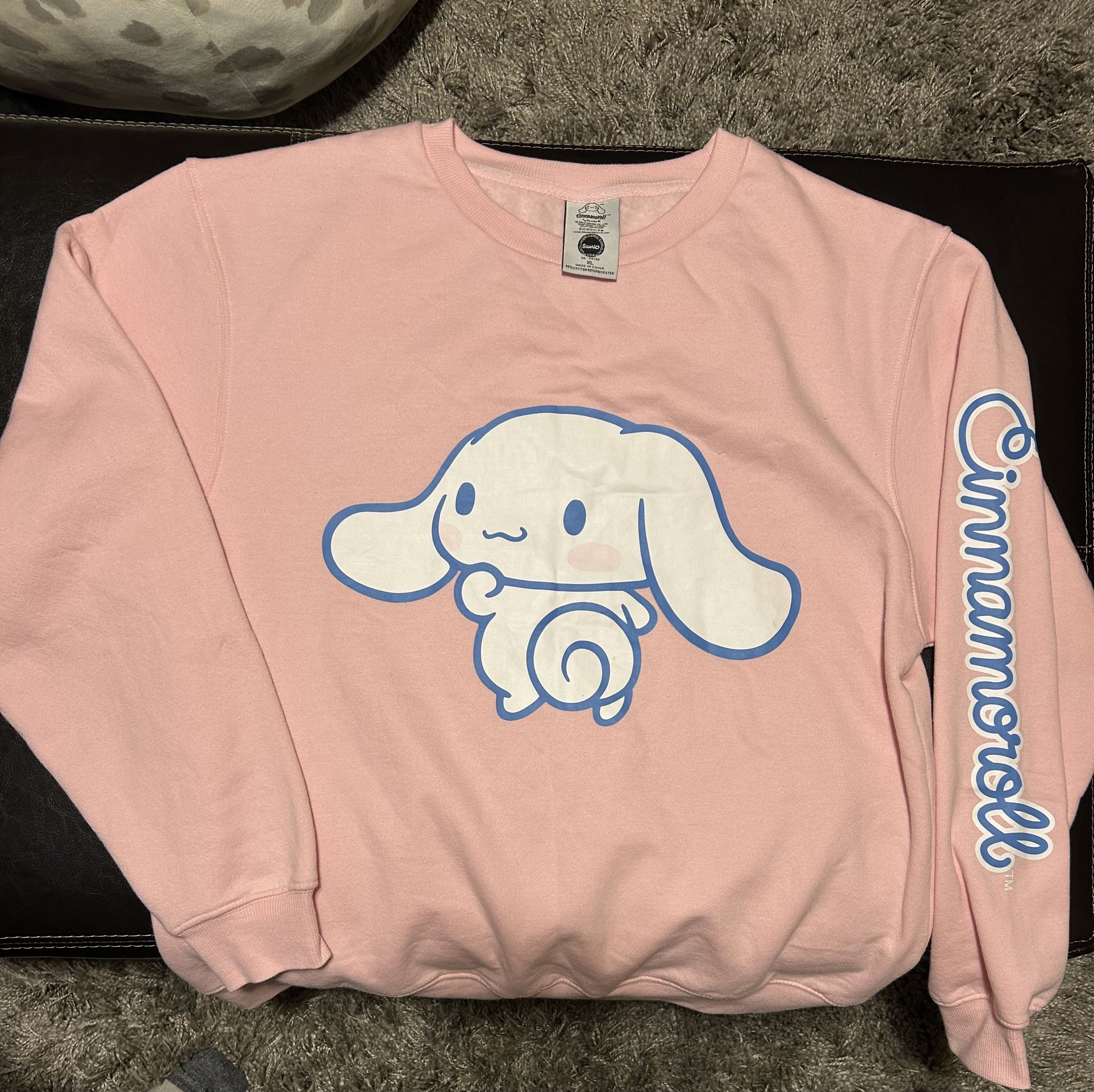 Sanrio Cinnamoroll Graphic Pink Crewneck Sweatshirt