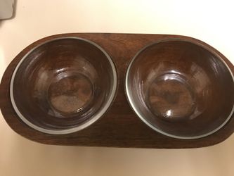 Serving wood glass Bowles