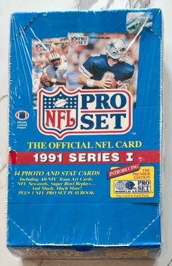 1991 Pro Set Series 1-Football Card Box - 36 Packs - Factory Sealed Vintage-New!