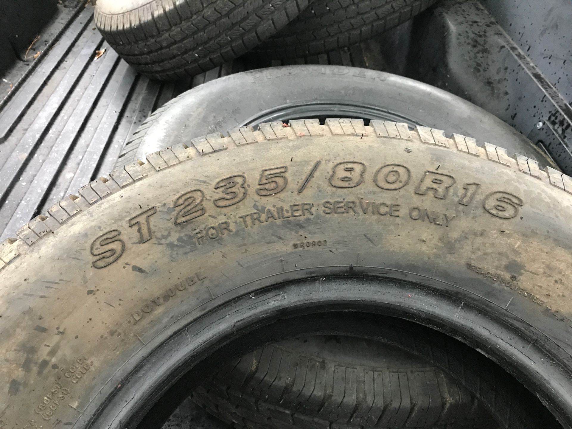 Provider 235/80R16 Trailer tires