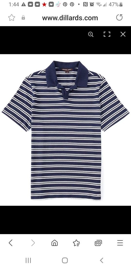 Men's Michael Kors Terry Striped Shirt
