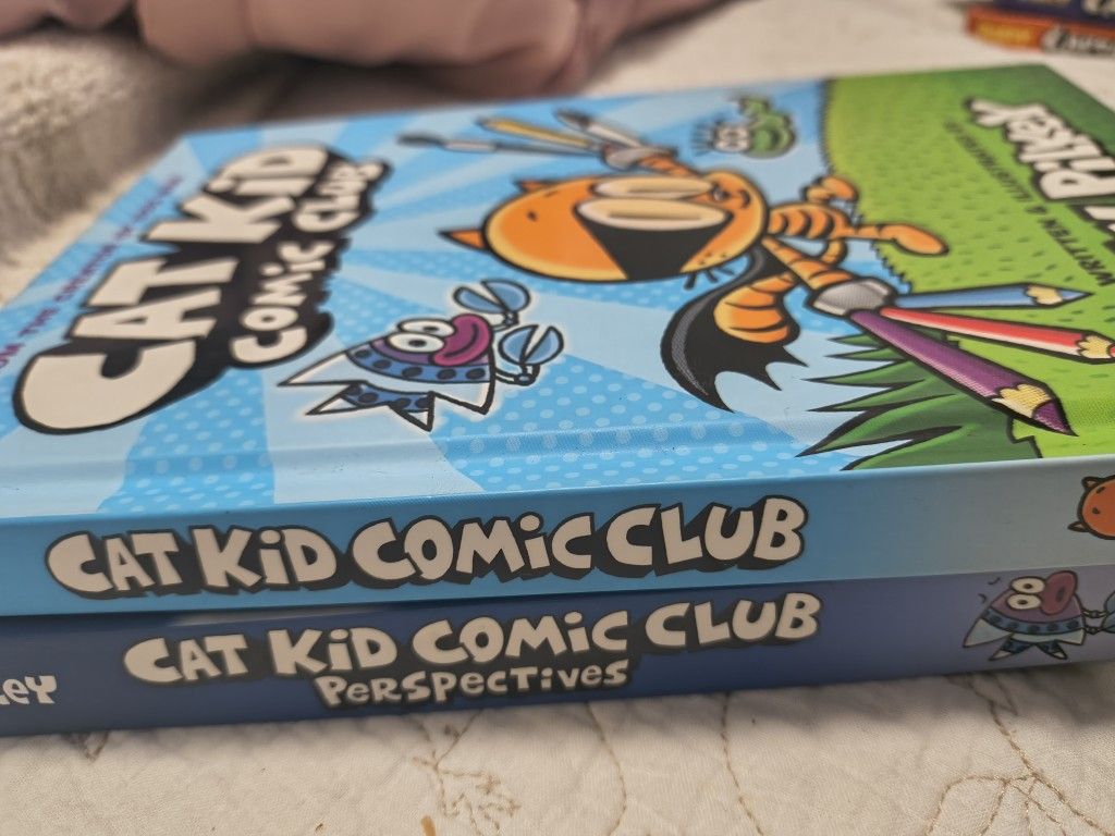 2 Cat Kid Comic Books By Dav Pilkey
