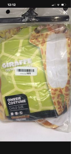 Giraffe Onesie Costume Child Size L