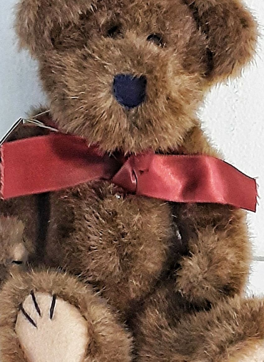 Vintage BOYDS BEAR plush Teddy Bear PAXTON B. BEAN bear 11" L x 5" wide ca. 1998